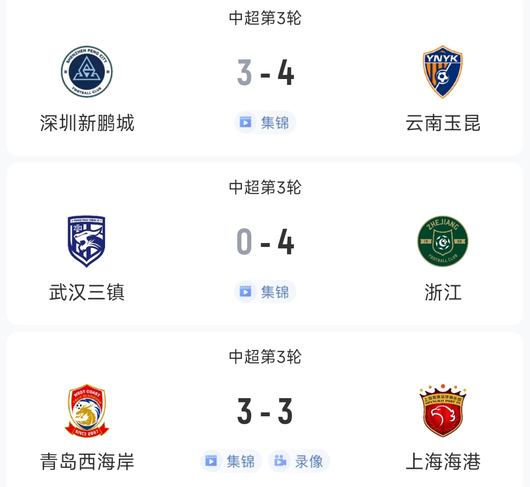 过瘾！今晚中超3场狂轰17球，红牌、送礼、绝平…要素拉满了！